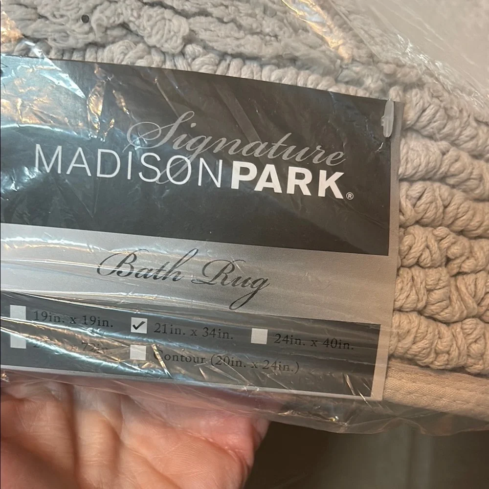 Madison Park Plush Gray Bath Rug